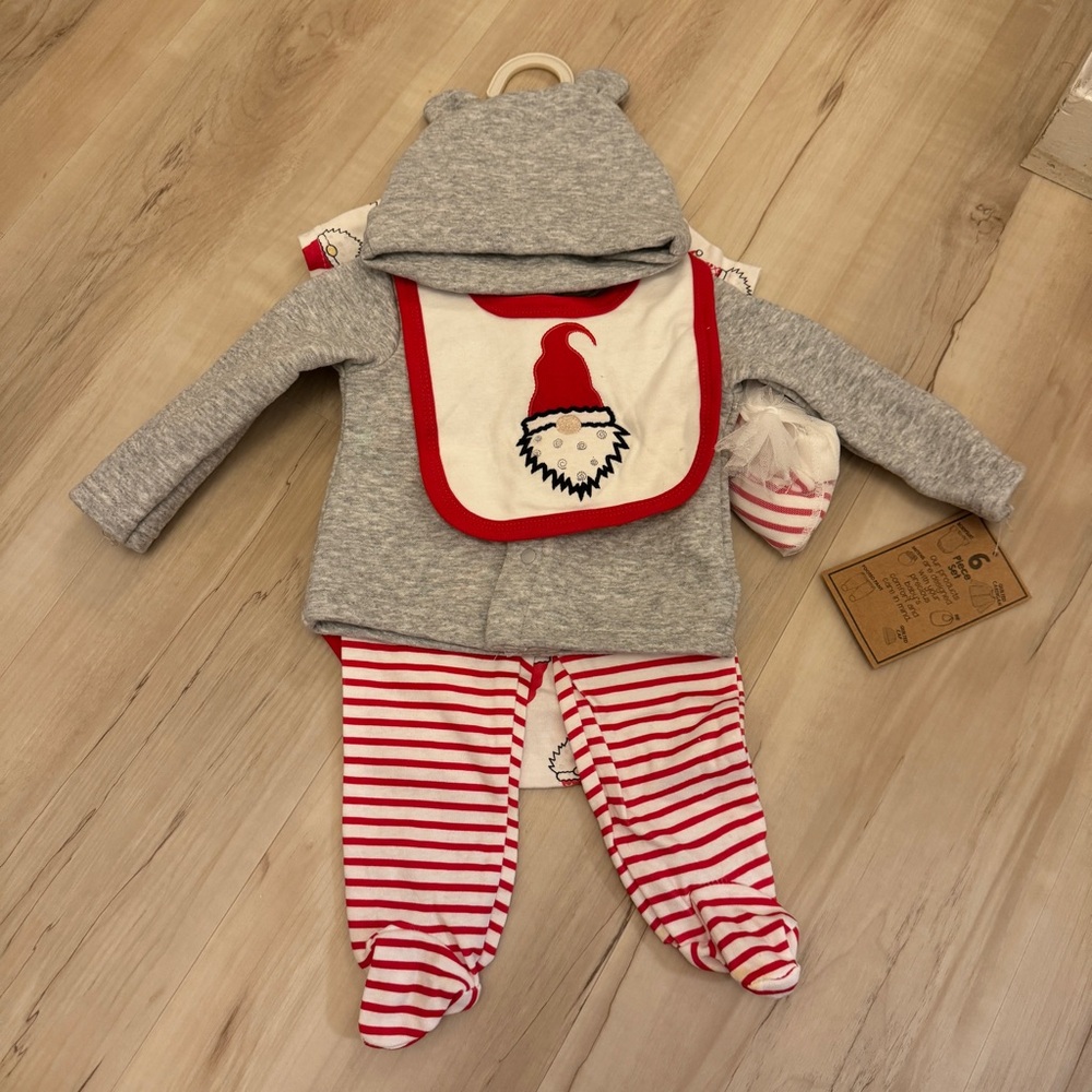 Chick Pea 6 Piece Christmas Elf Outfit Set